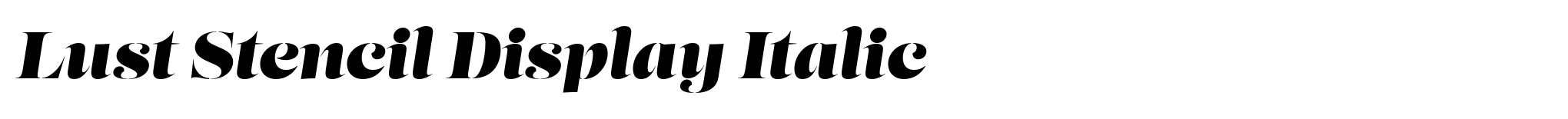 Lust Stencil Display Italic image